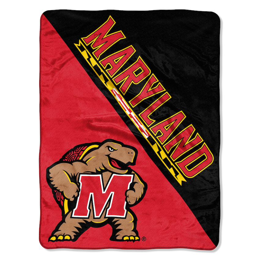 Maryland Terrapins Micro Raschel 50 x 60 Team Blanket