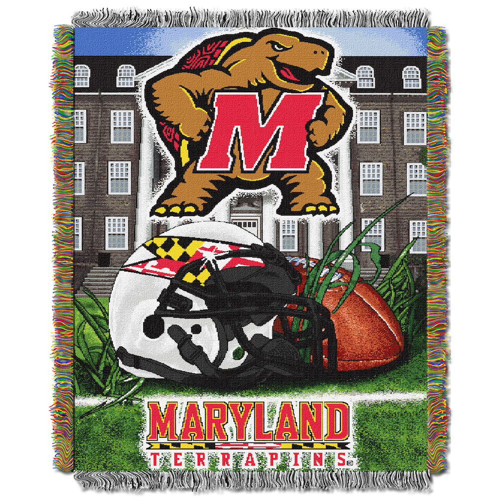 Maryland Terrapins Home Field Advantage Series Tapestry Blanket 48 x 60