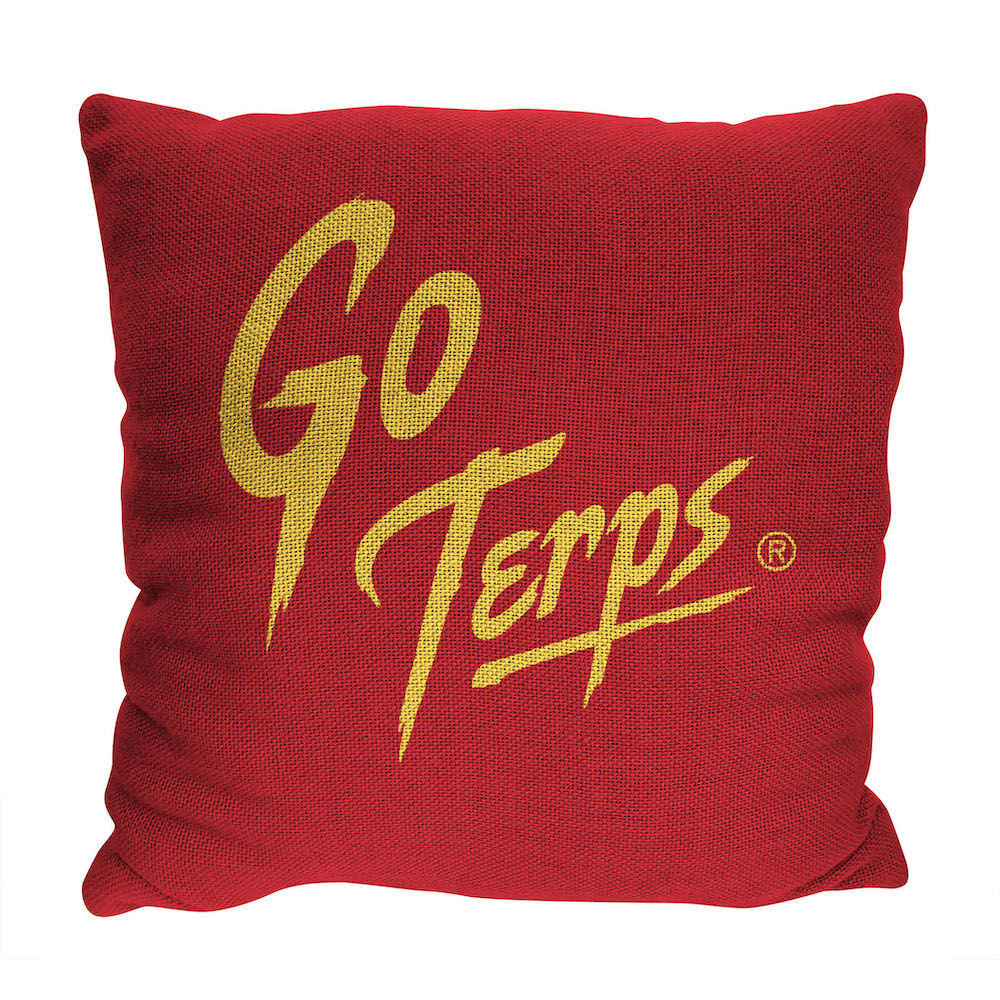 Maryland Terrapins Double Sided INVERT Woven Pillow