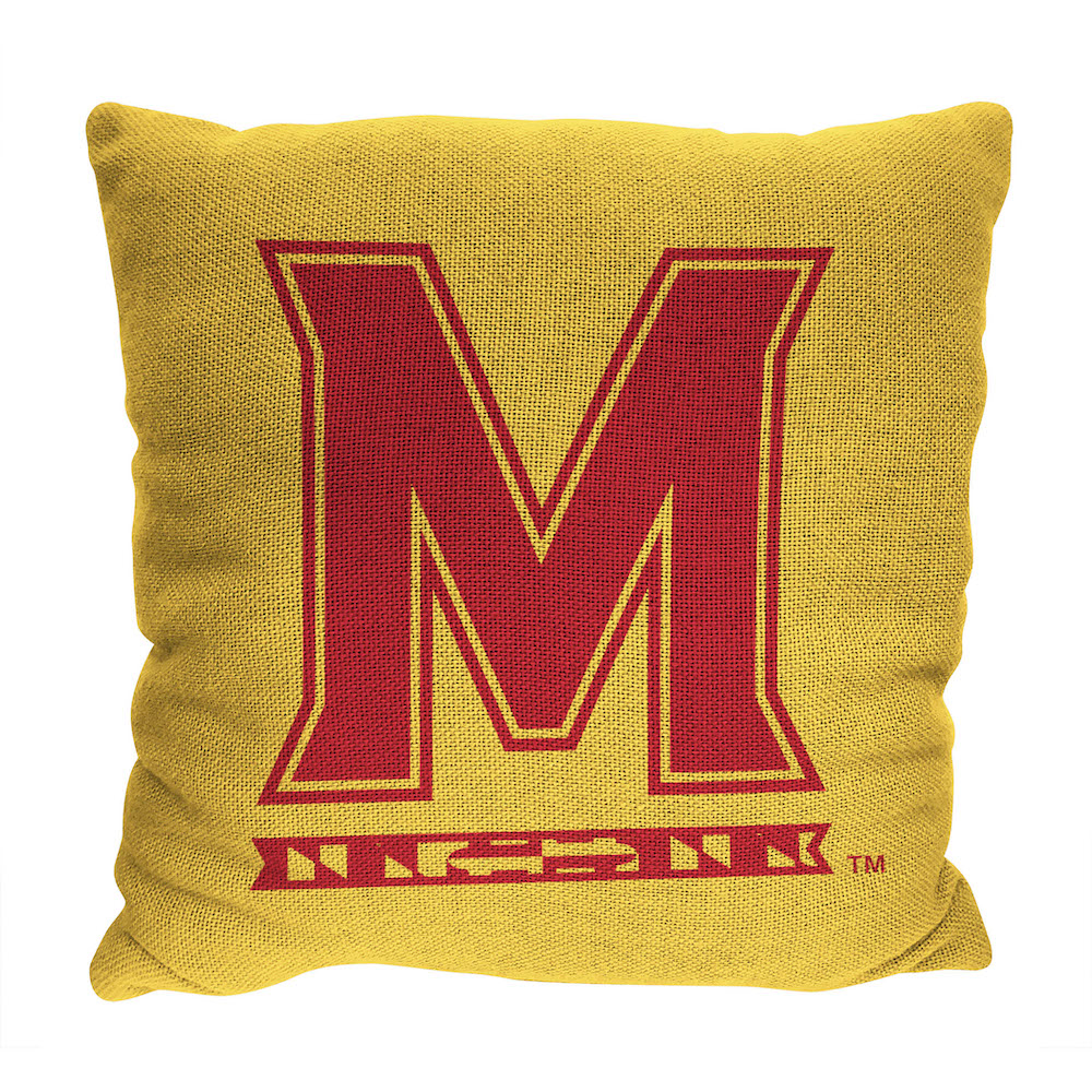 Maryland Terrapins Double Sided INVERT Woven Pillow