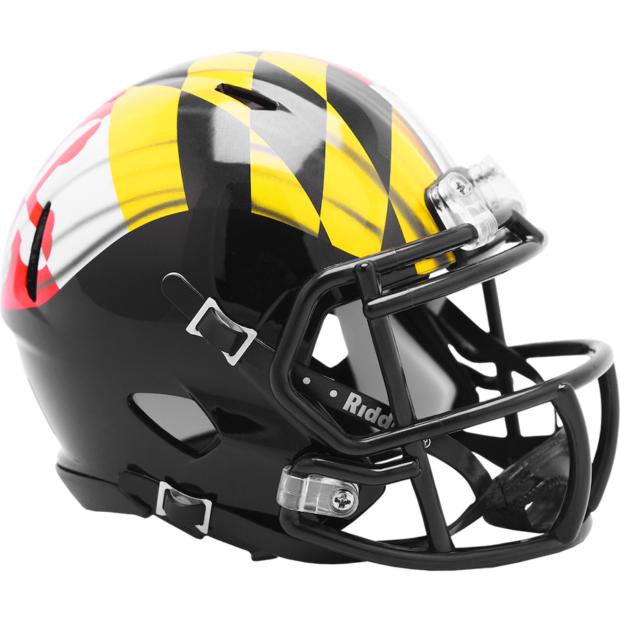 Maryland Terrapins NCAA Mini SPEED Helmet by Riddell - PRIDE