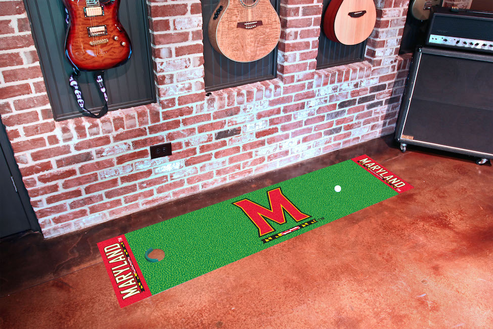 Maryland Terrapins Putting Green Mat 18 x 72