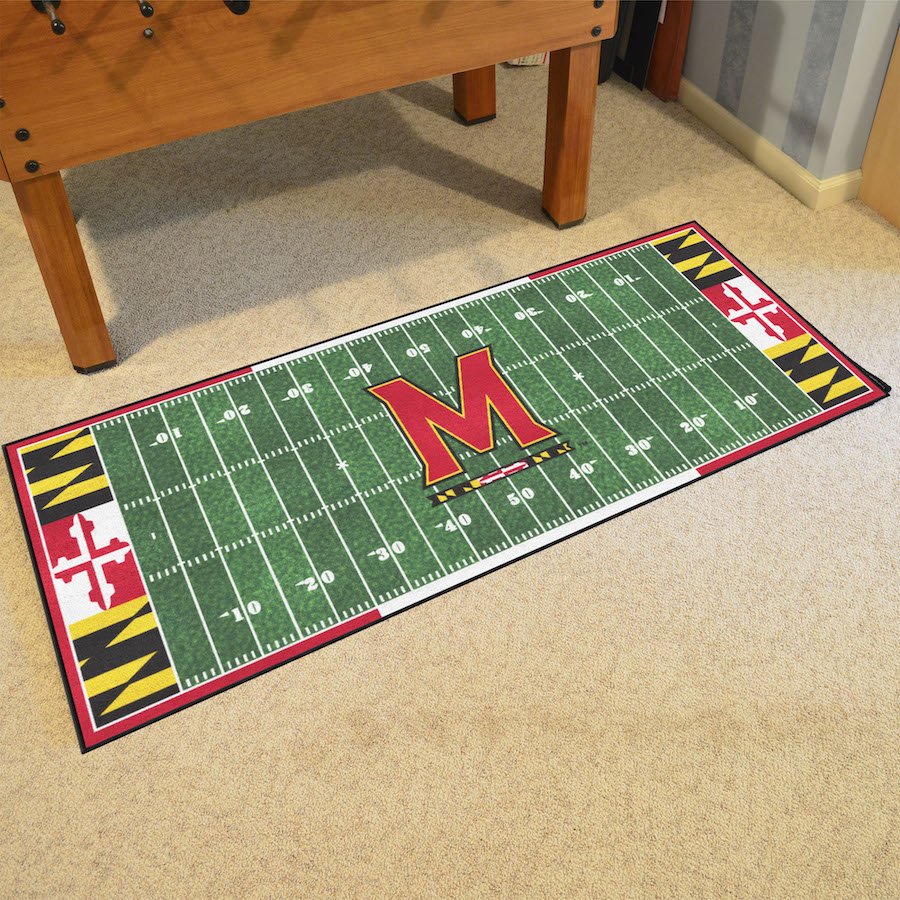 Maryland Terrapins 30 x 72 Football Field Carpet Runner