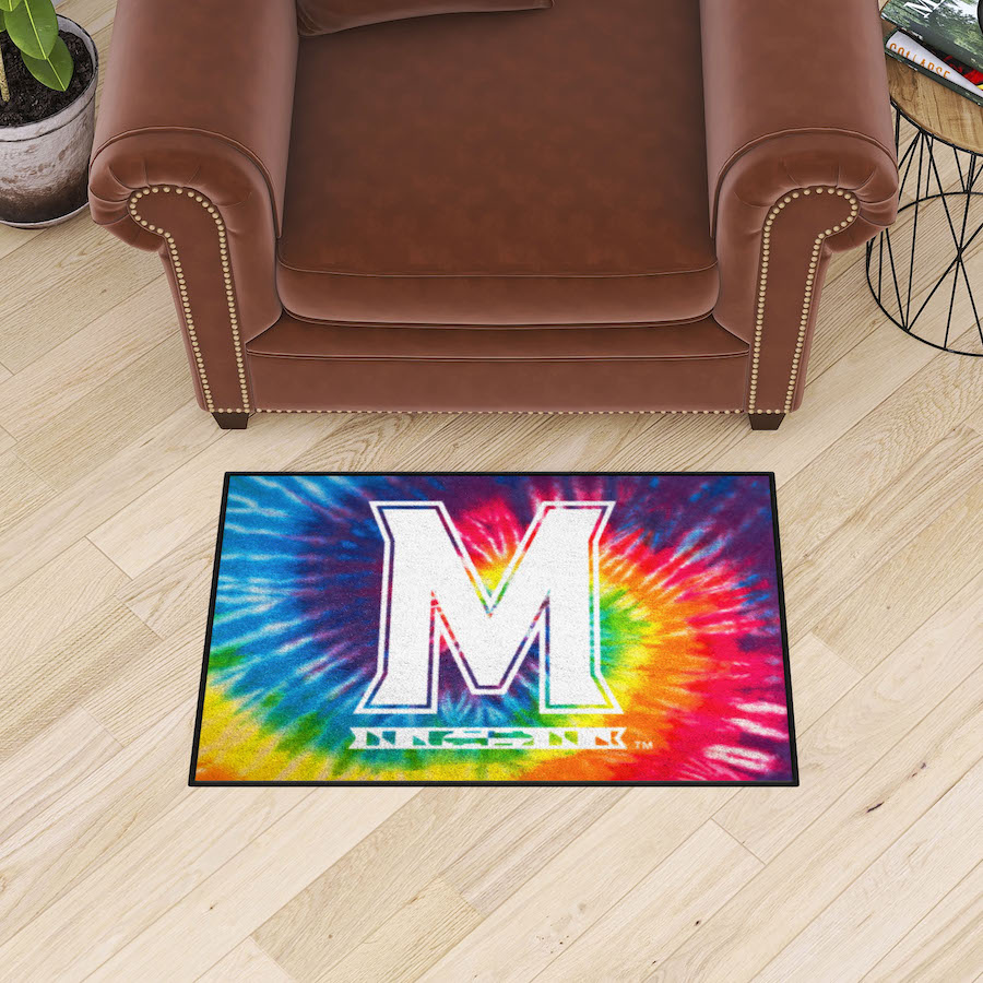 Maryland Terrapins TIE-DIE 20 x 30 Starter Floor Mat