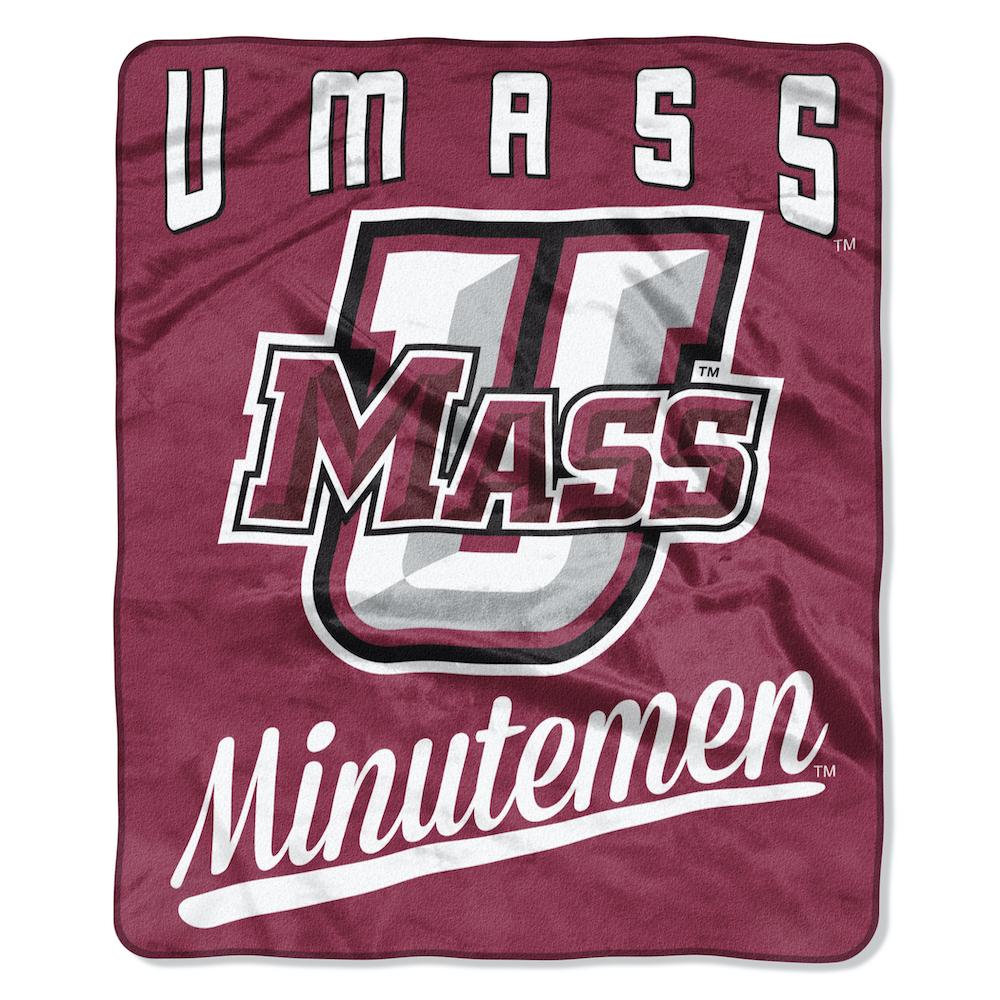 Massachusetts Minutemen Plush Fleece Raschel Blanket 50 x 60