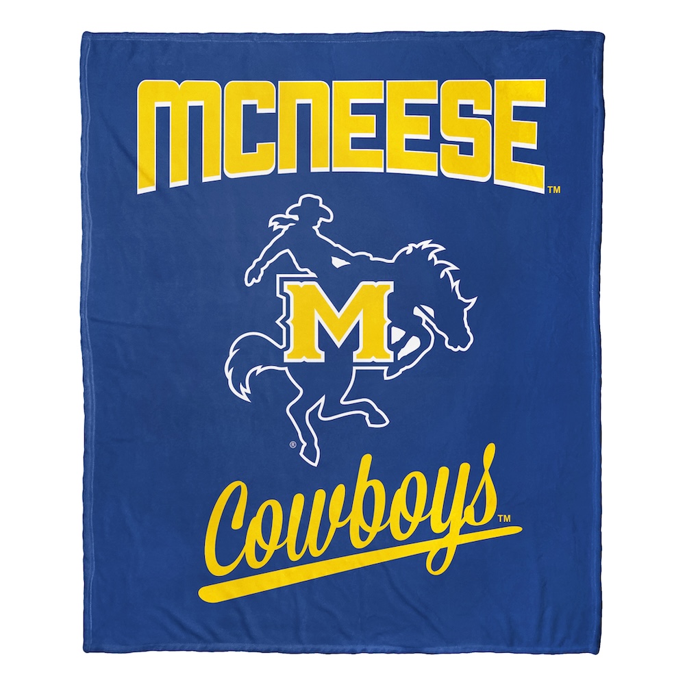 McNeese State Cowboys ALUMNI Silk Touch Throw Blanket 50 x 60 inch