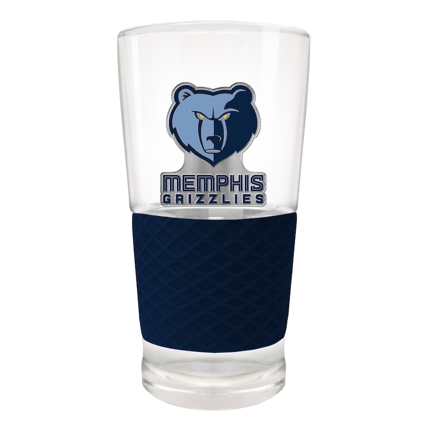 Memphis Grizzlies 22 oz Pilsner Glass with Silicone Grip