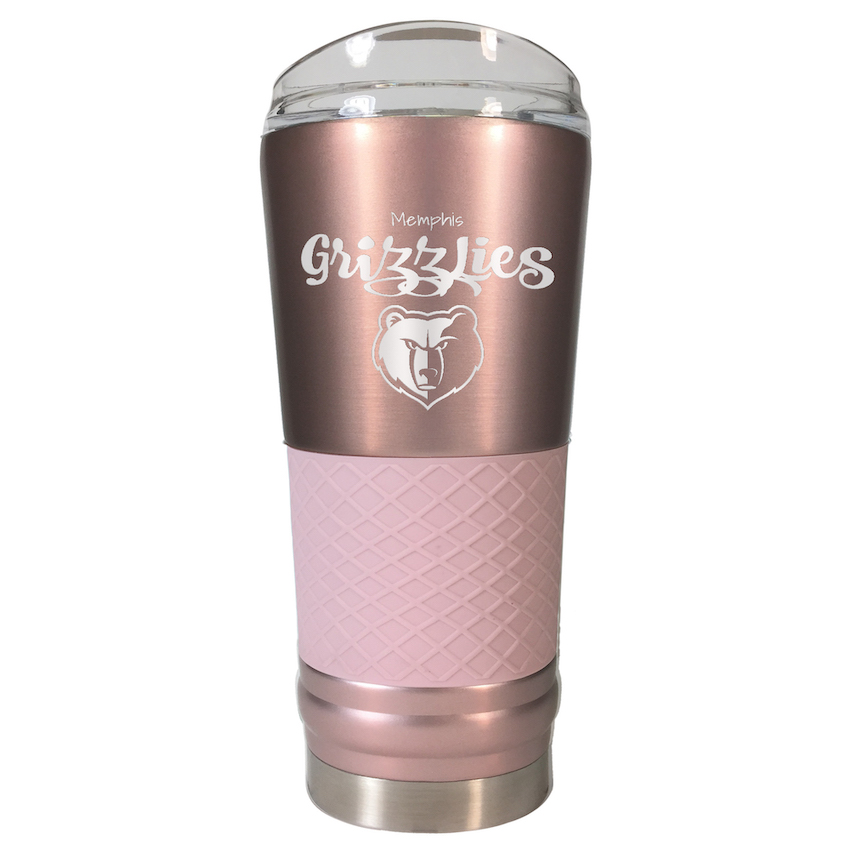 Memphis Grizzlies 24 oz Rose Gold Draft Travel Tumbler