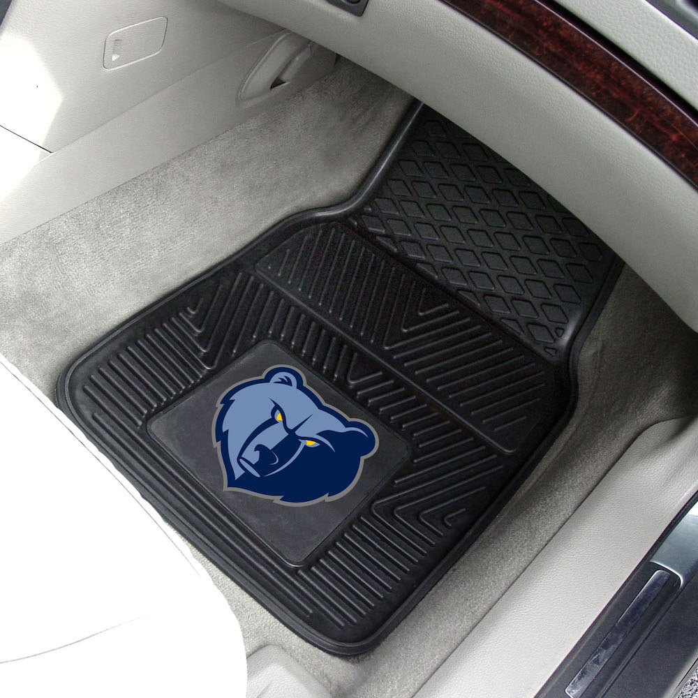 Memphis Grizzlies Car Floor Mats 18 x 27 Heavy Duty Vinyl Pair