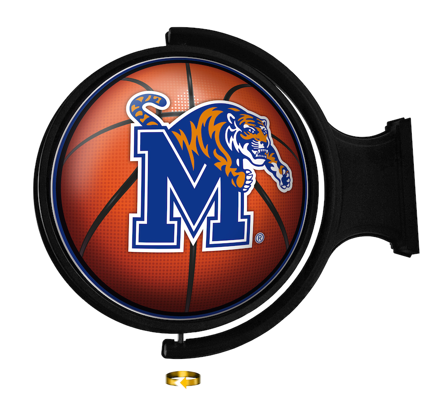 Memphis Tigers LED Rotating Wall Sign ~ BASKETBALL