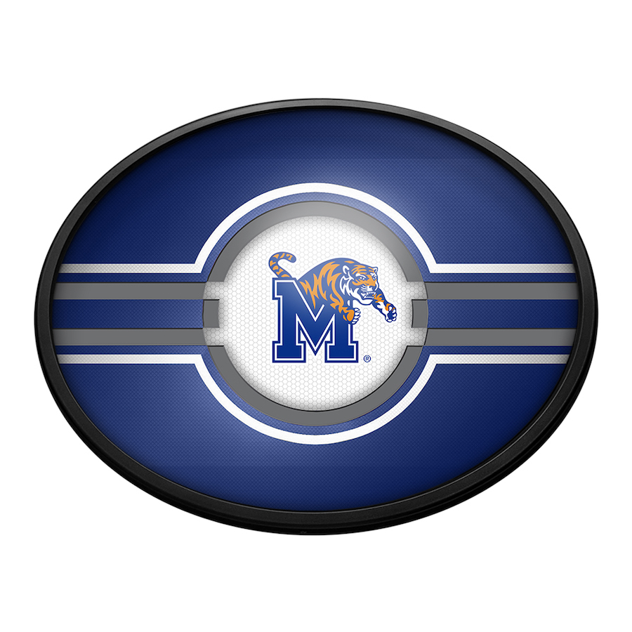 Memphis Tigers Slimline LED Wall Sign ~ OVAL PRIMARY