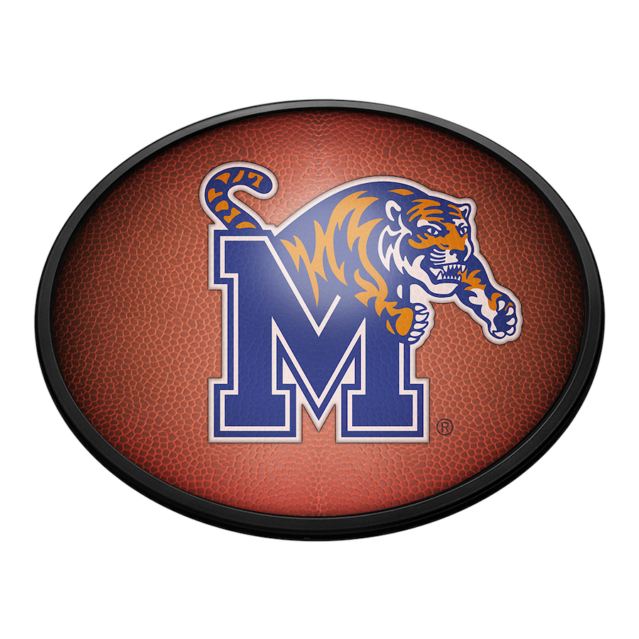 Memphis Tigers PIGSKIN Slimline LED Wall Sign ~ OVAL