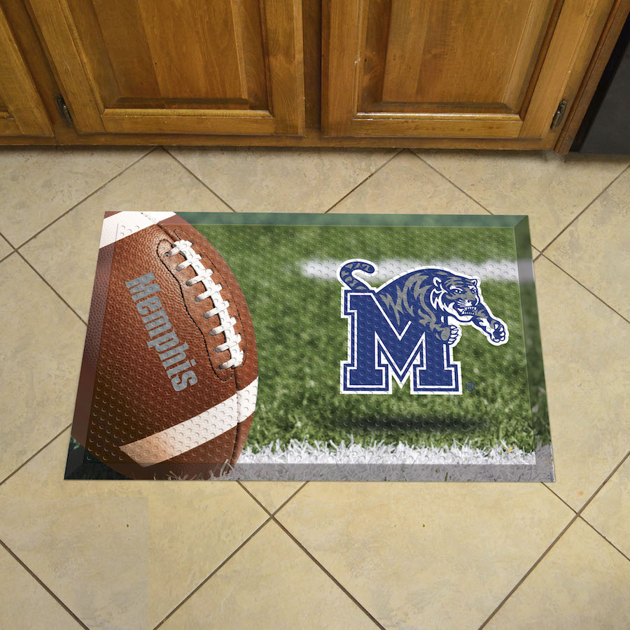 Memphis Tigers Ball Style SCRAPER Door Mat