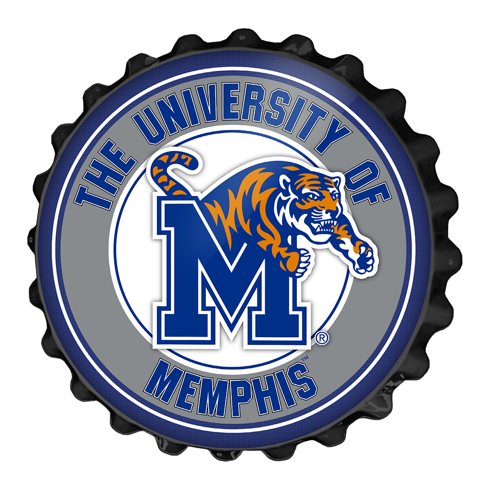 Memphis Tigers Bottle Cap Wall Sign