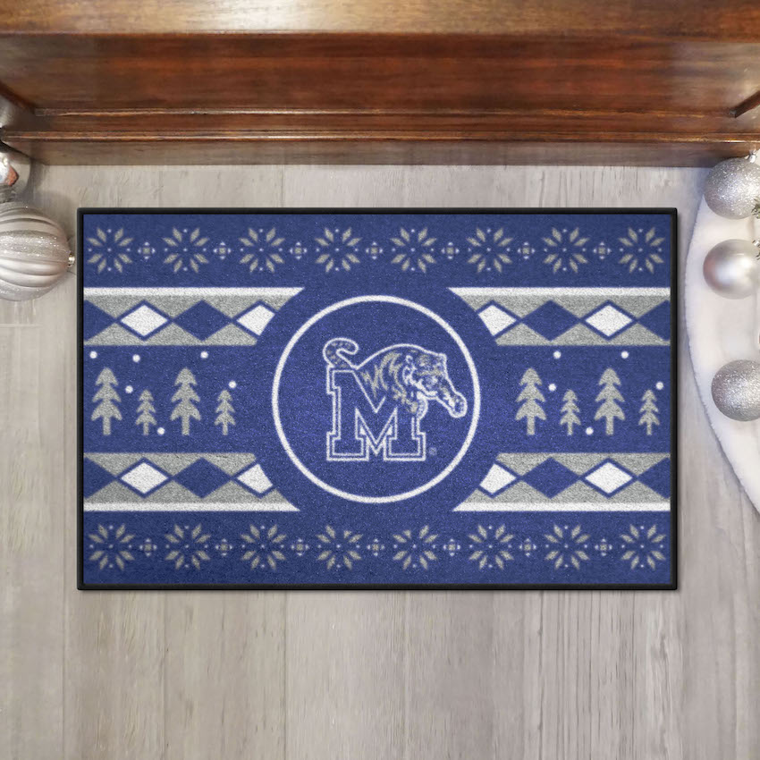 Memphis Tigers HOLIDAY SWEATER 20 x 30 STARTER Floor Mat