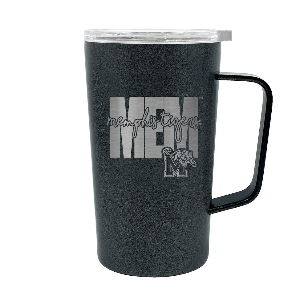 Memphis Tigers 18 oz HUSTLE Travel Mug - ONYX