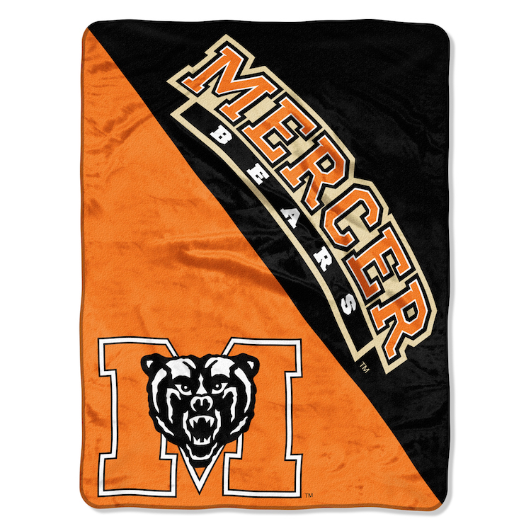 Mercer Bears Micro Raschel 50 x 60 Team Blanket