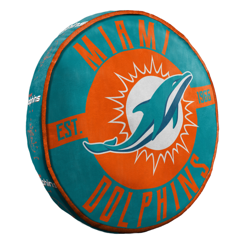 Miami Dolphins Travel Cloud Pillow - 15 inch