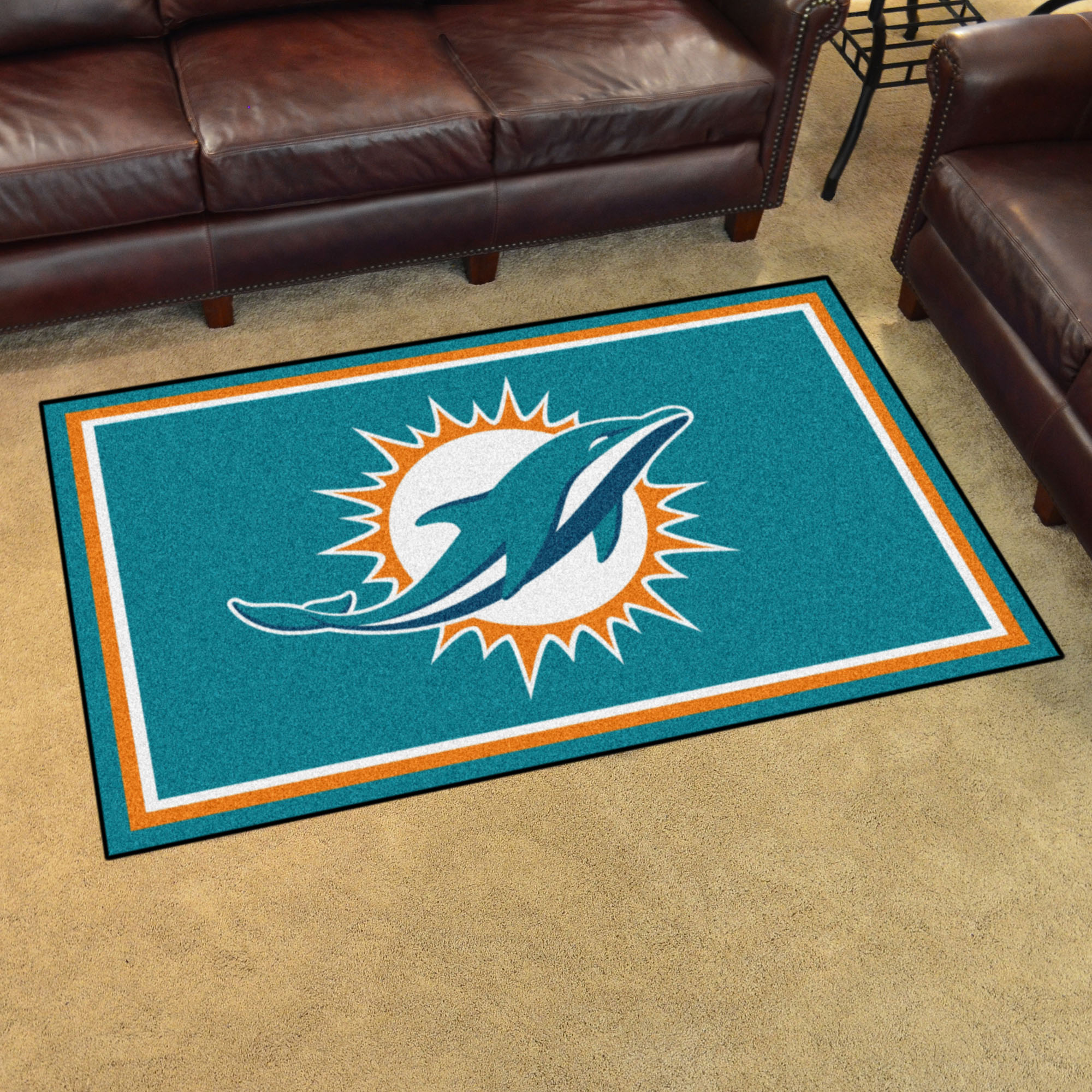 Miami Dolphins 4x6 Area Rug