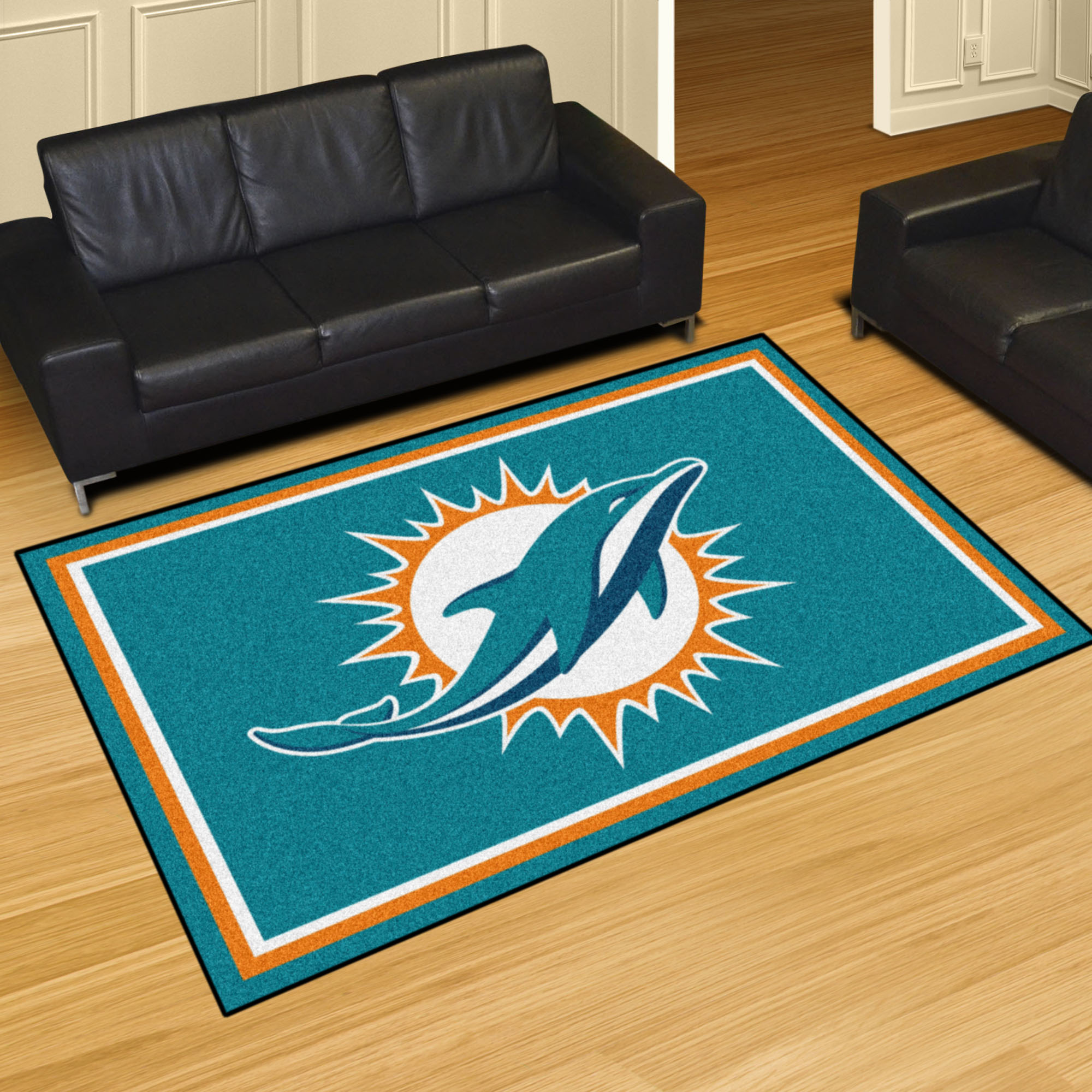 Miami Dolphins 5x8 Area Rug