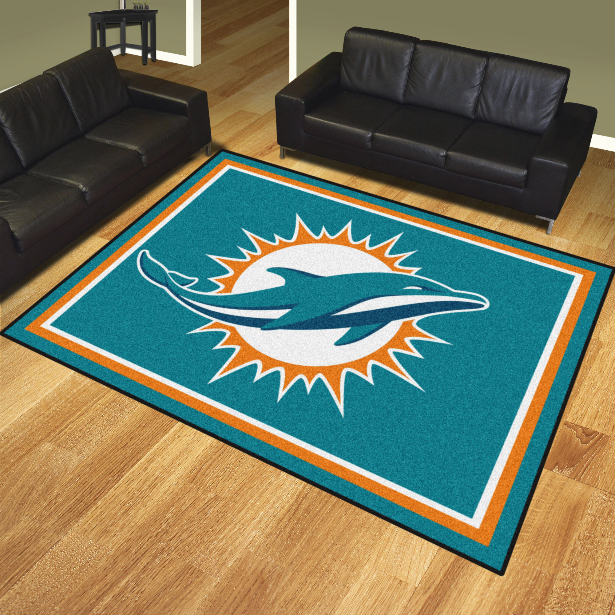 Miami Dolphins Ultra Plush 8x10 Area Rug