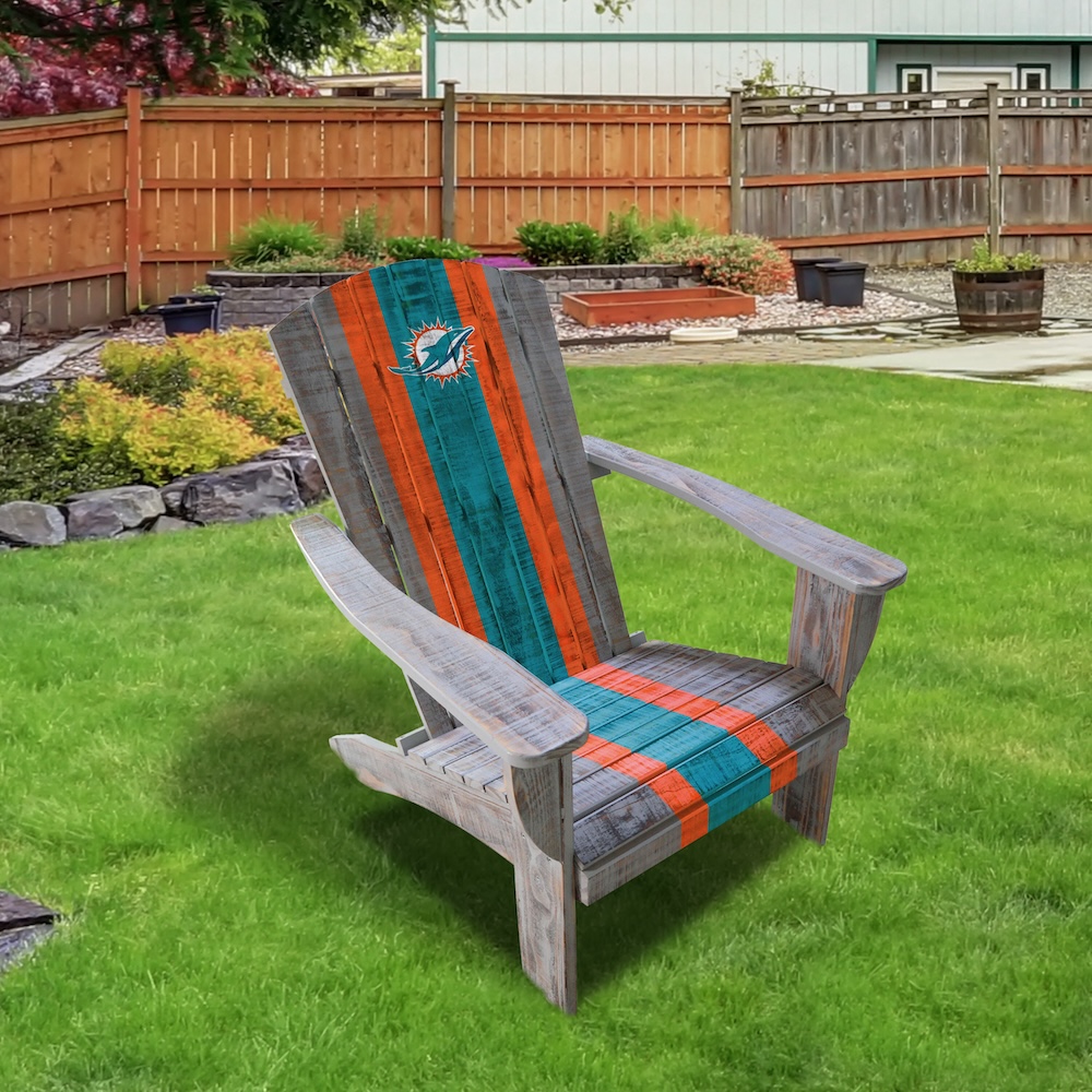 Miami Dolphins Wooden Adirondack Chair