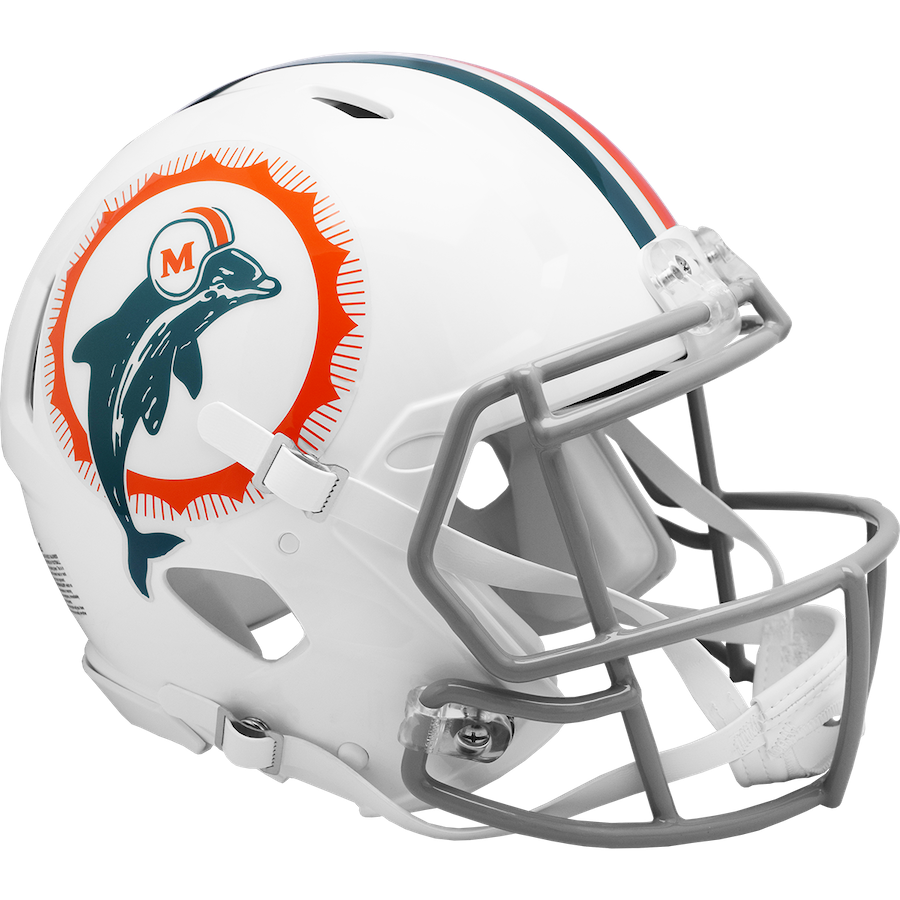 Miami Dolphins Authentic Speed THROWBACK Football Helmet 1972