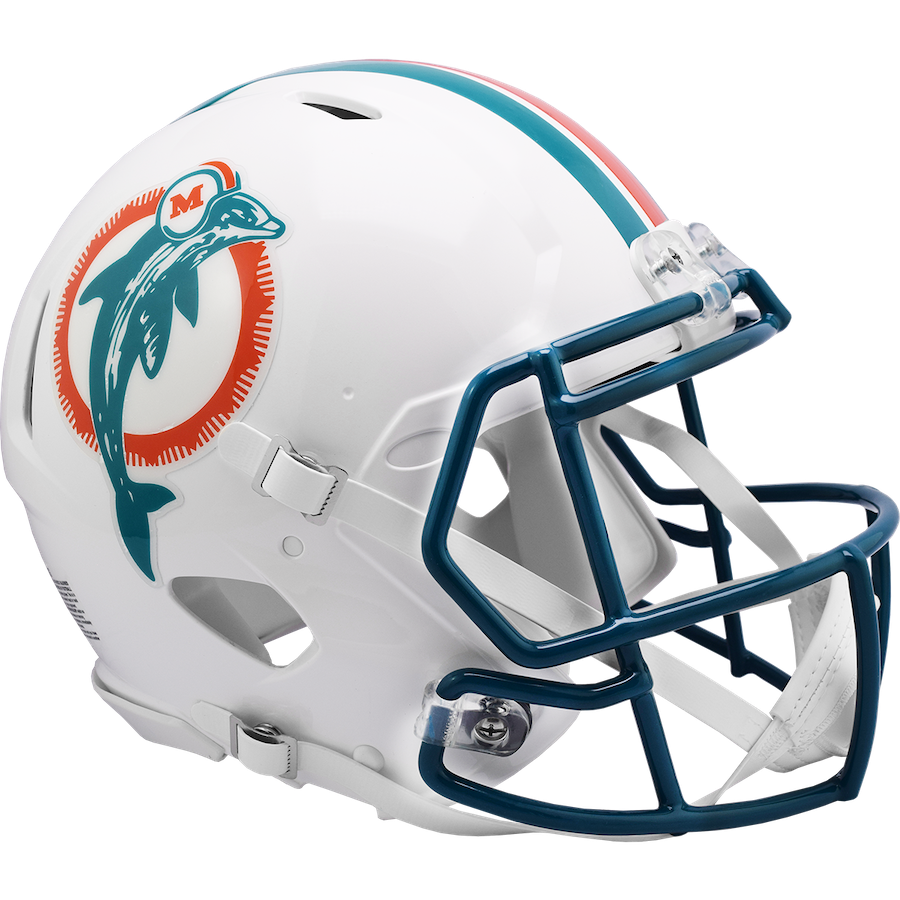 Miami Dolphins Authentic Speed THROWBACK Football Helmet 1980-1996