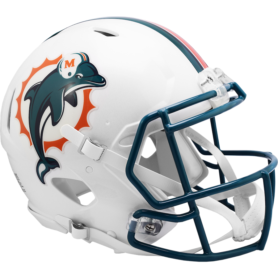 Miami Dolphins Authentic Speed THROWBACK Football Helmet 1996-2012