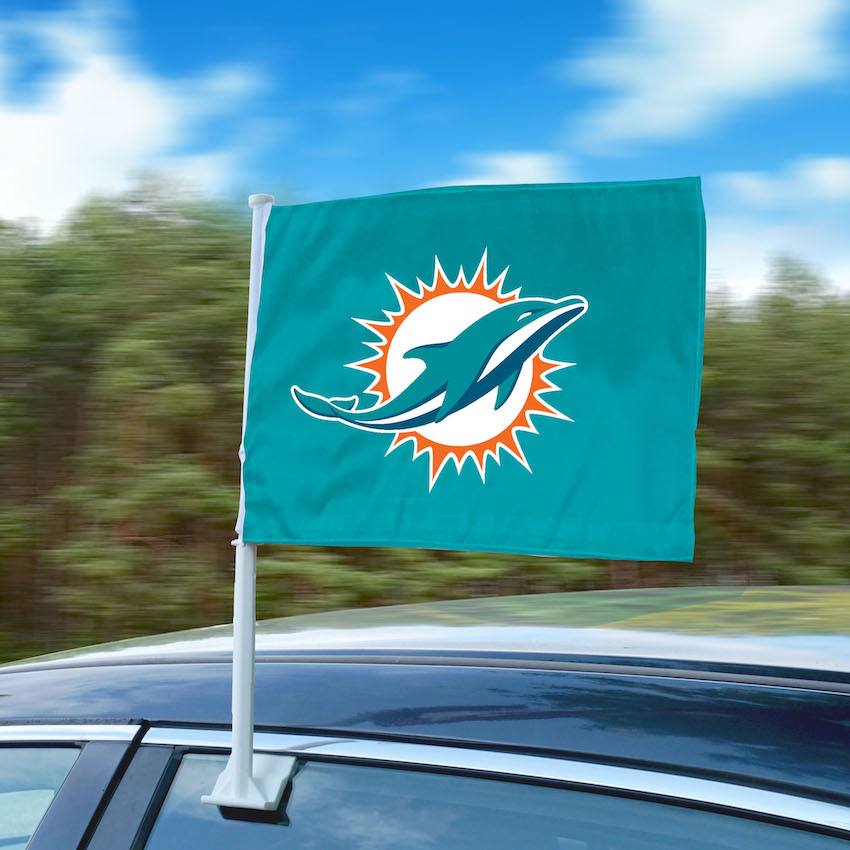 Miami Dolphins Car Flag