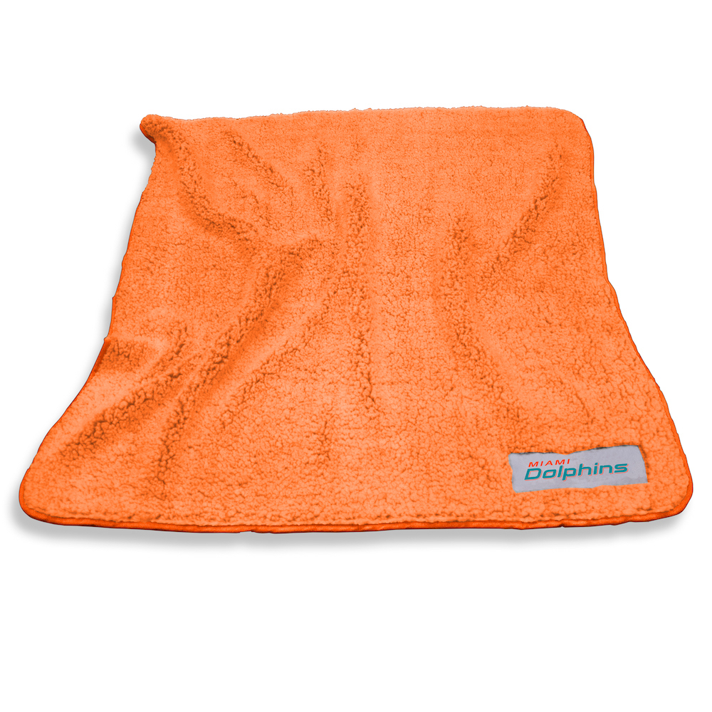 Miami Dolphins Color Frosty Throw Blanket