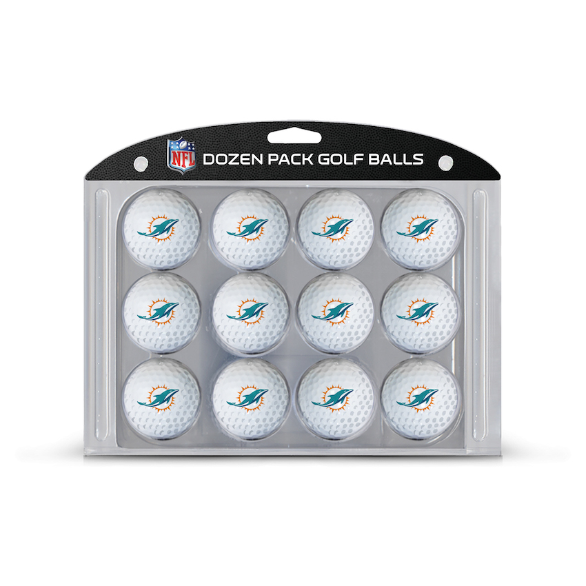 Miami Dolphins Dozen Golf Ball Pack