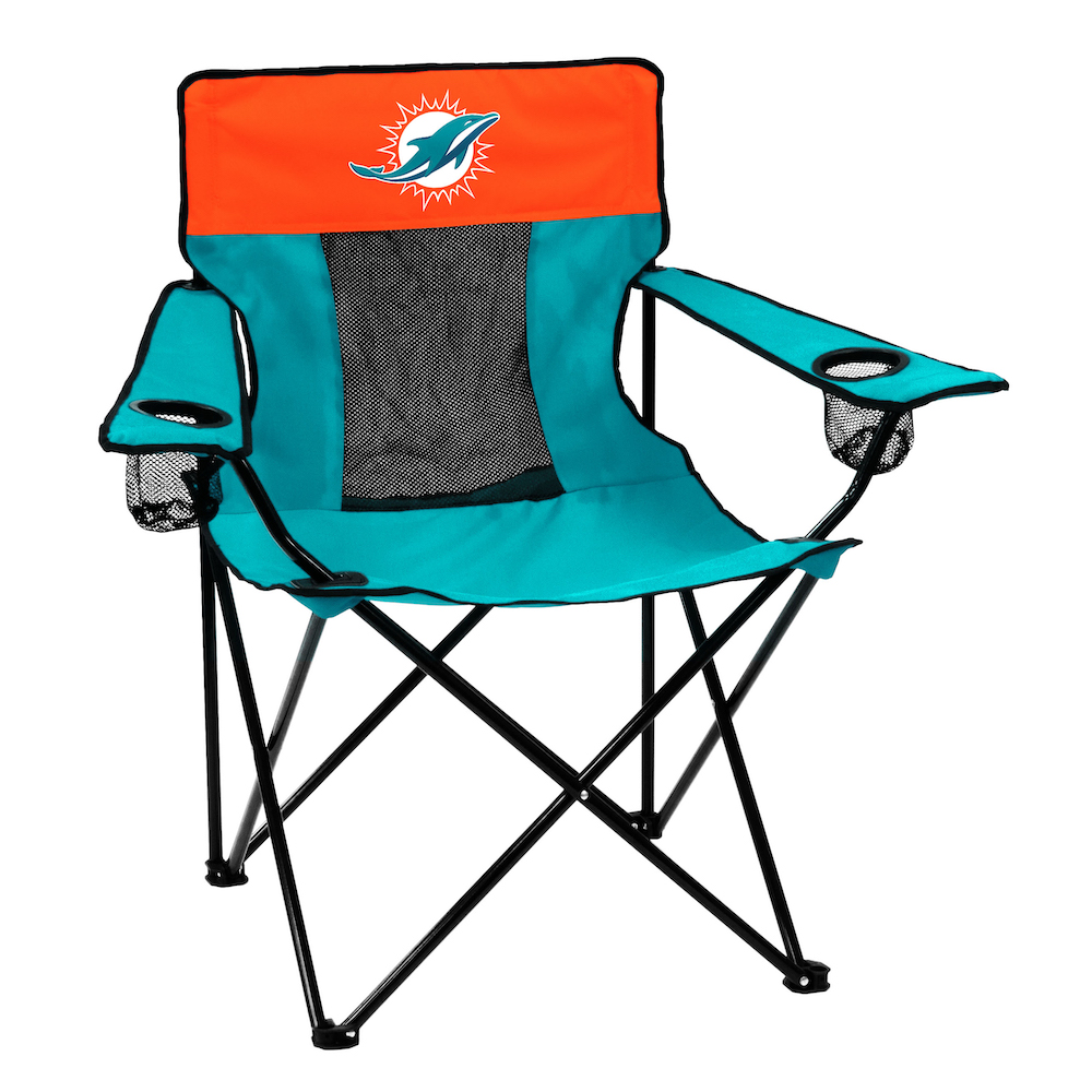 Miami Dolphins ELITE logo folding camp style chair