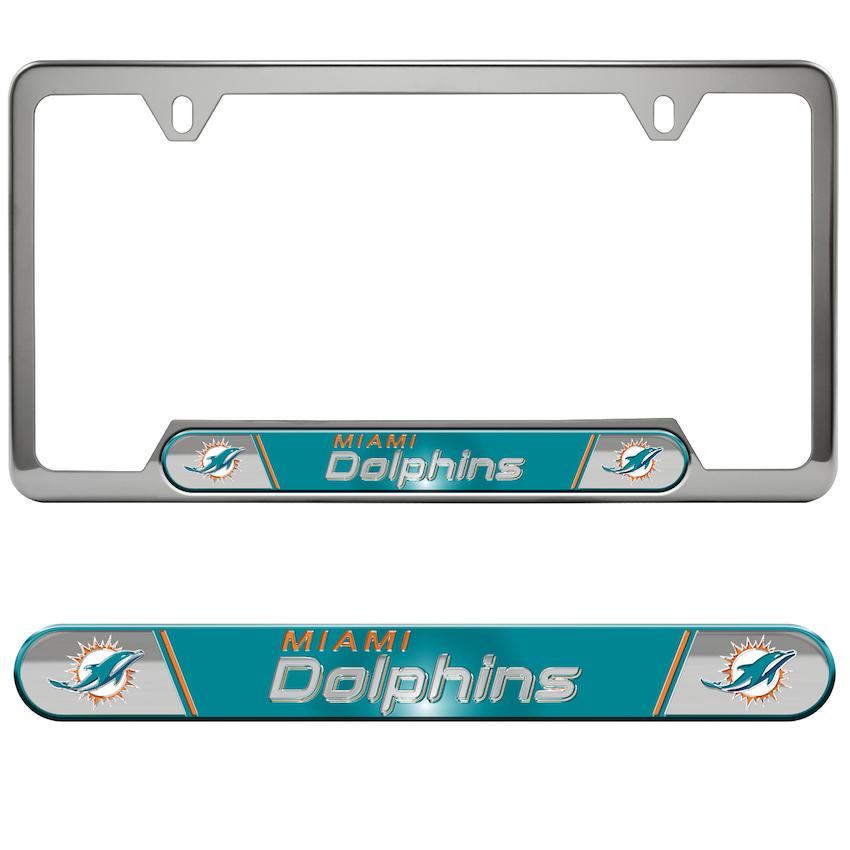 Miami Dolphins Embossed License Plate Frame