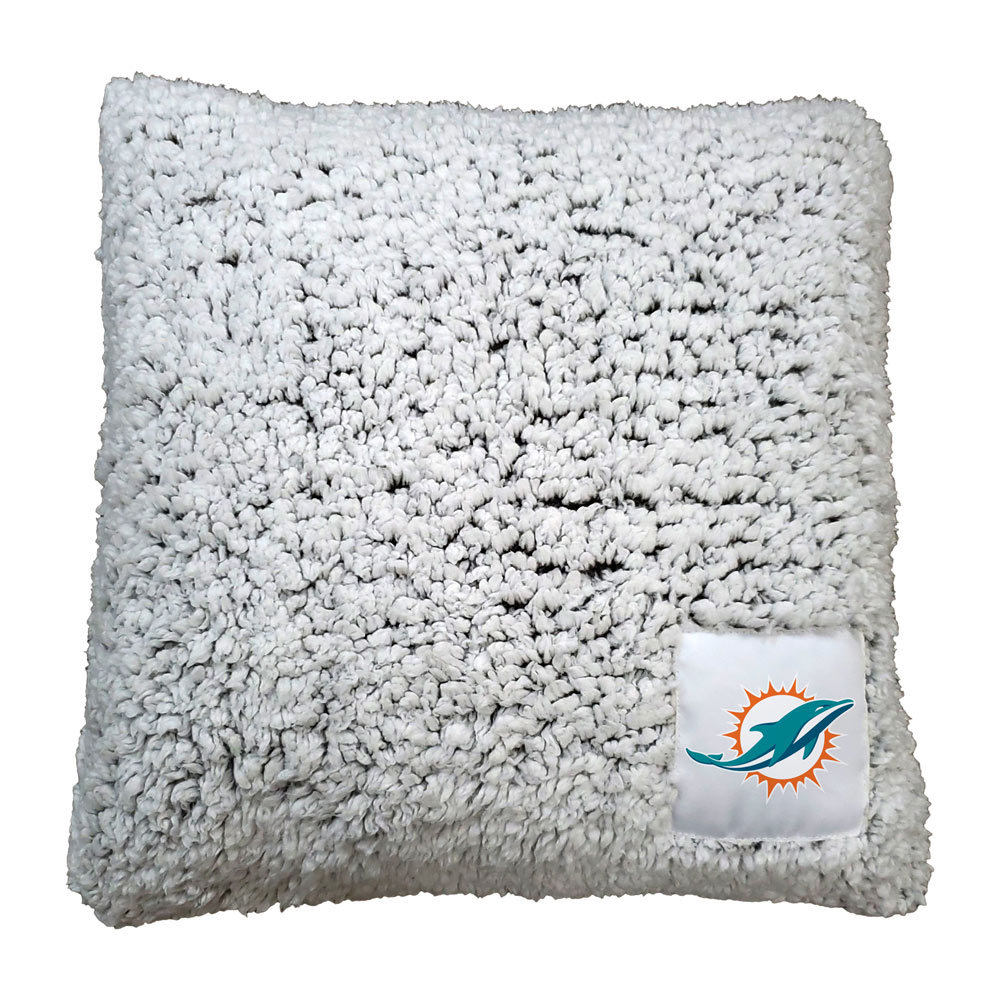 Miami Dolphins Frosty Throw Pillow