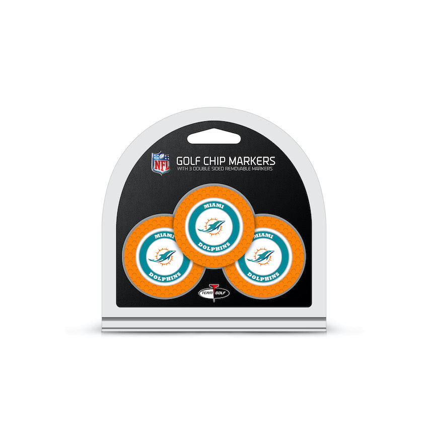 Miami Dolphins Golf Chip 3-Pack Set