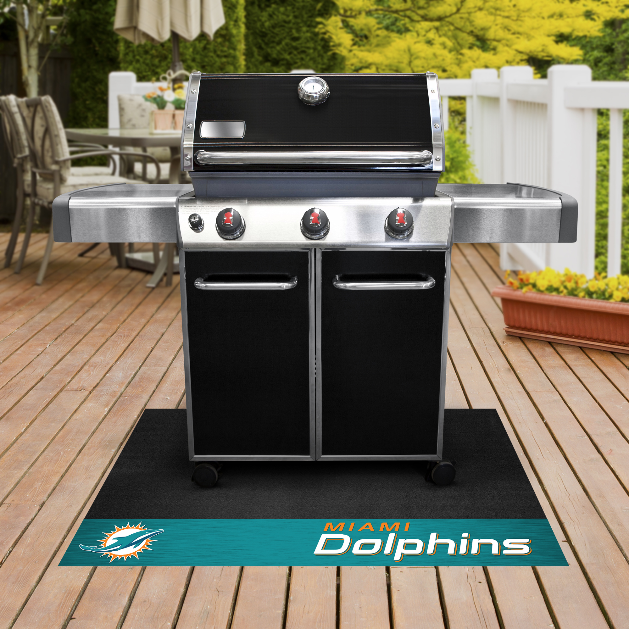 Miami Dolphins NFL Grill Mat