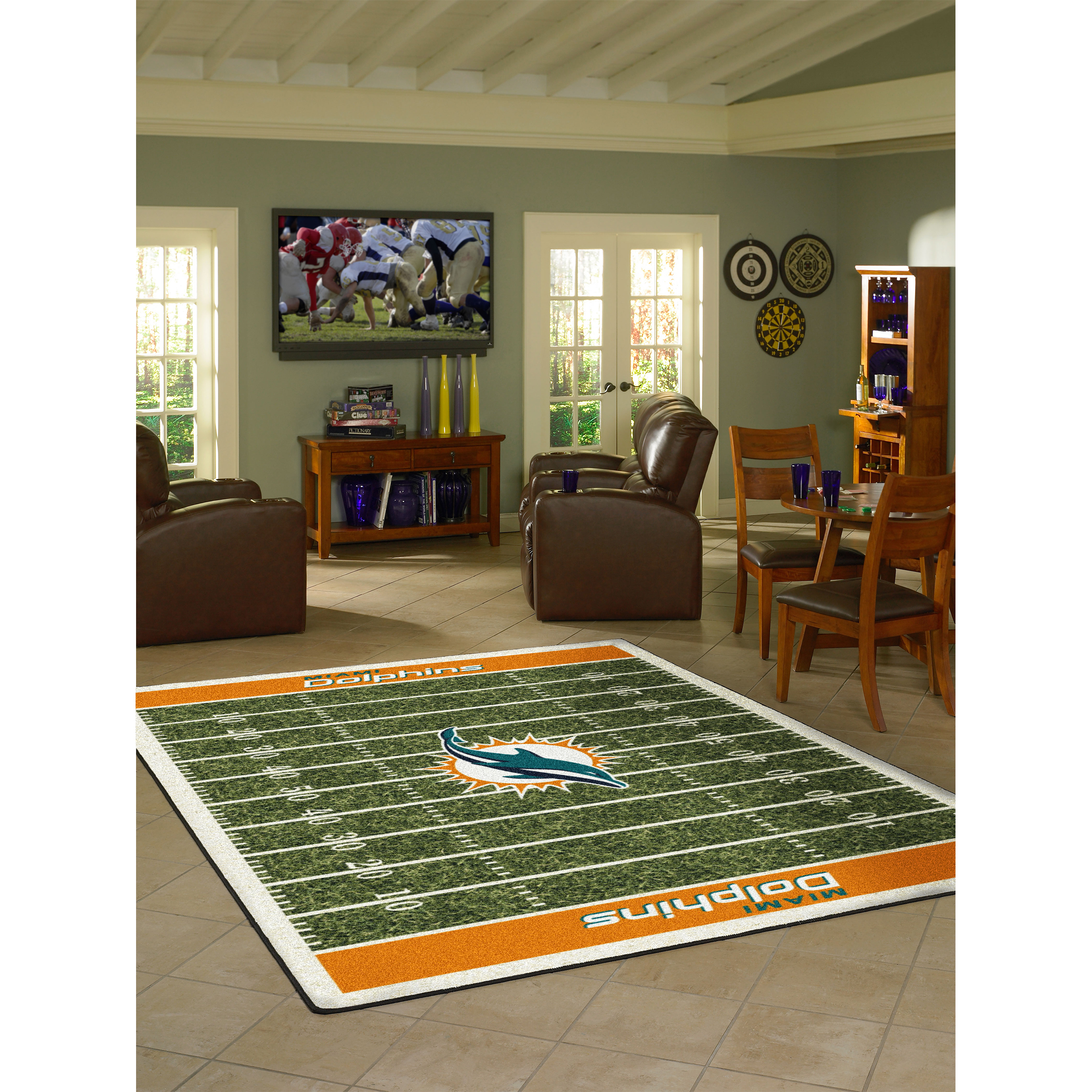 Miami Dolphins 4 X 6 HOMEFIELD Rug