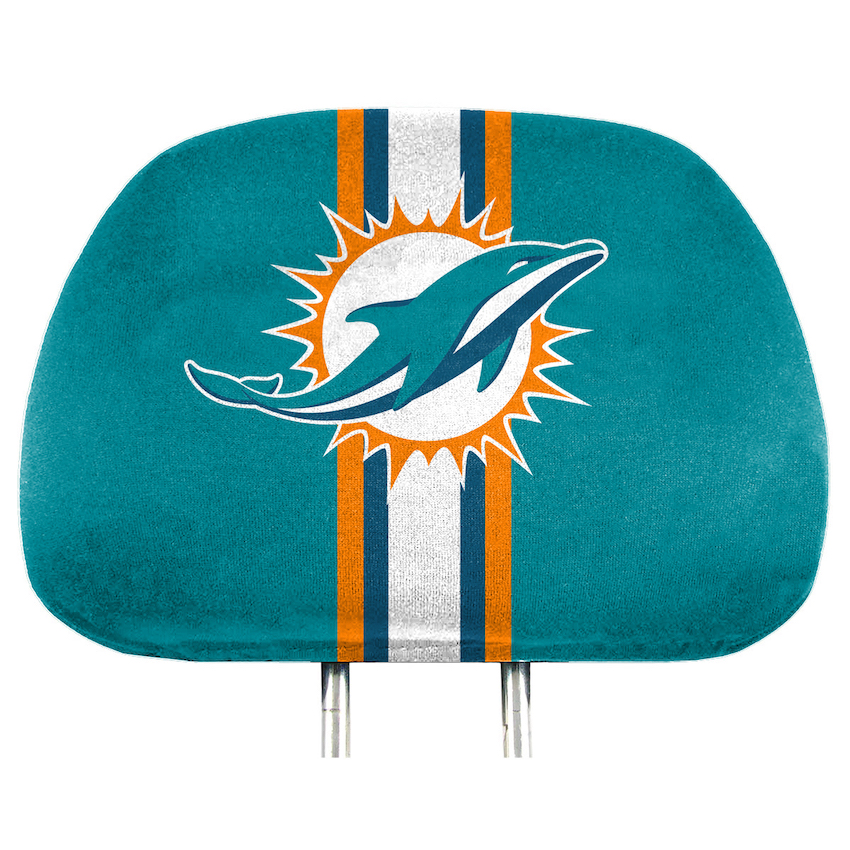 Miami Dolphins Printed Head Rest Covers