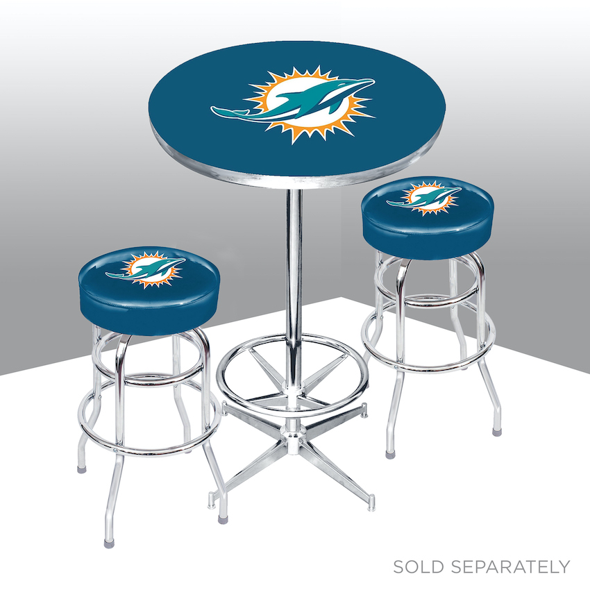 Miami Dolphins Chrome Bar Stool - Buy at KHC Sports