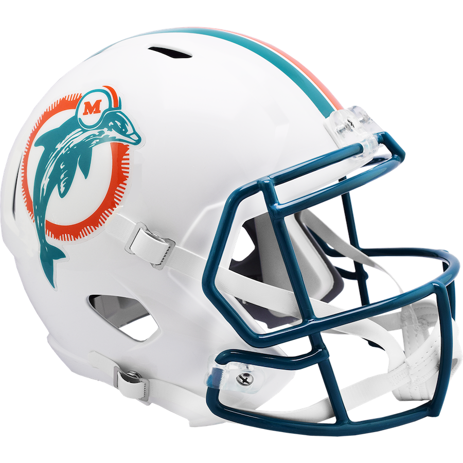 Miami Dolphins Speed Replica THROWBACK Football Helmet 1980-1996