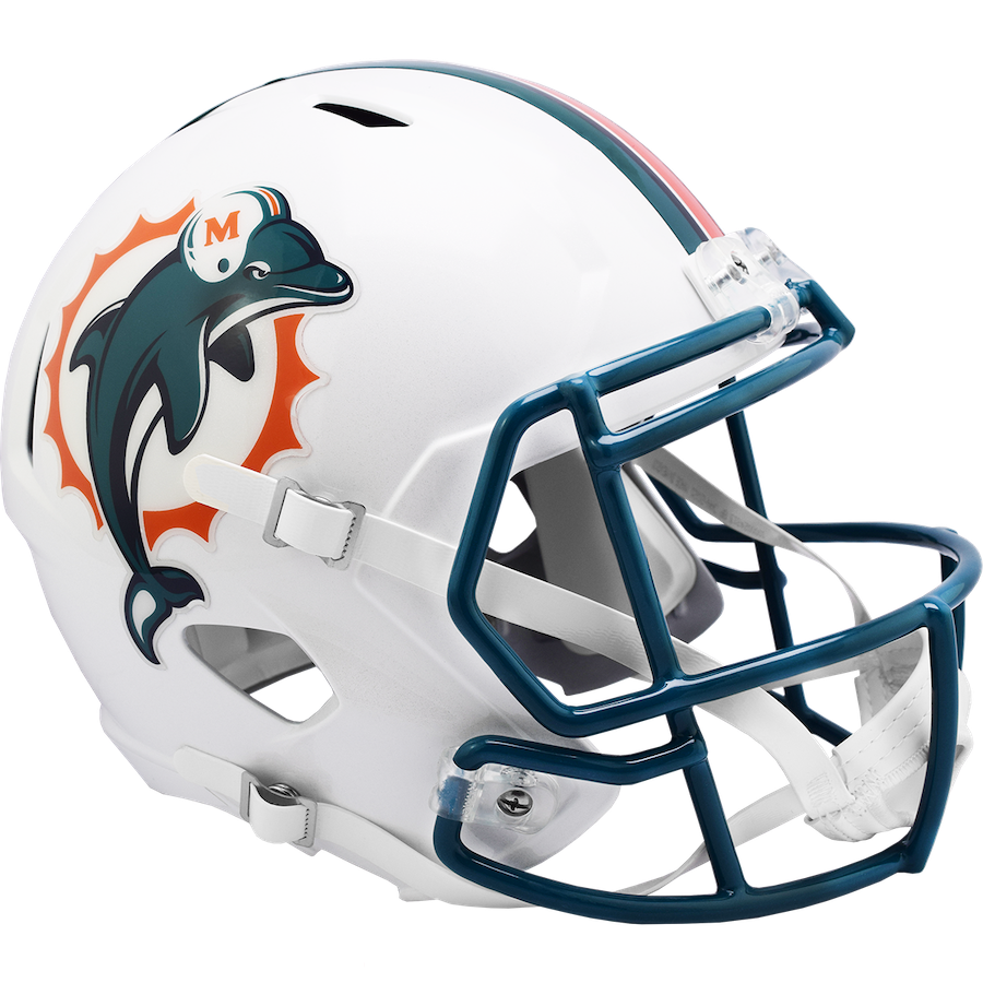 Miami Dolphins Speed Replica THROWBACK Football Helmet 1996-2012