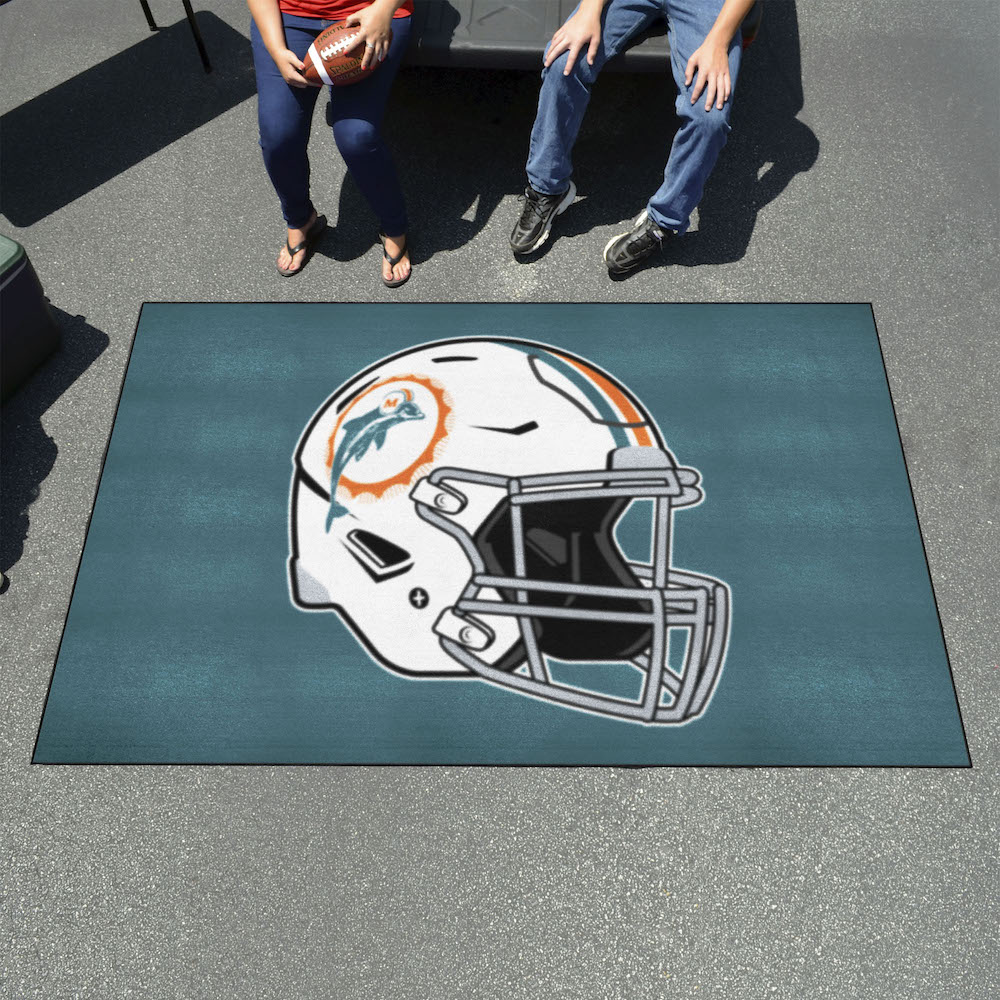 Miami Dolphins ULTI-MAT 60 x 96 Rug - Throwback Helmet