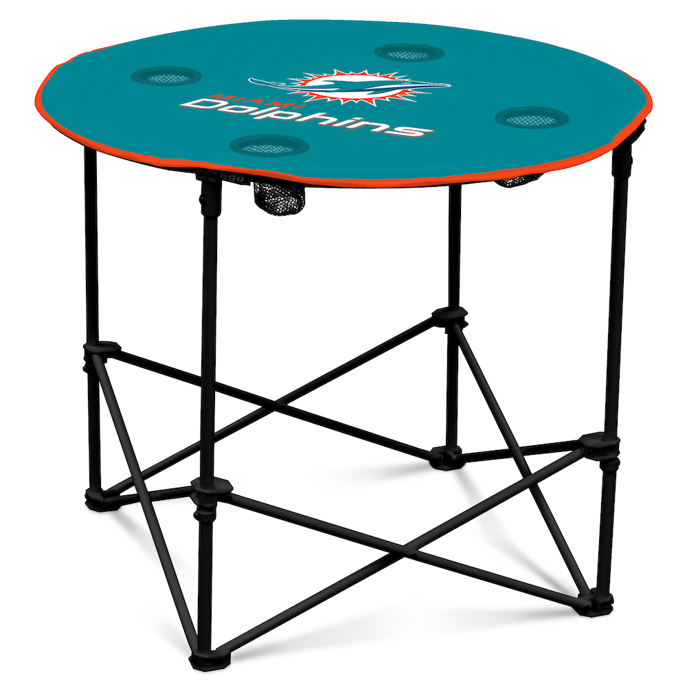 Miami Dolphins Round Tailgate Table
