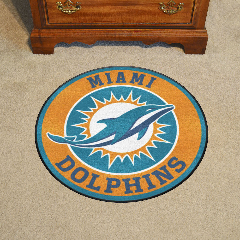 Miami Dolphins Football Rug