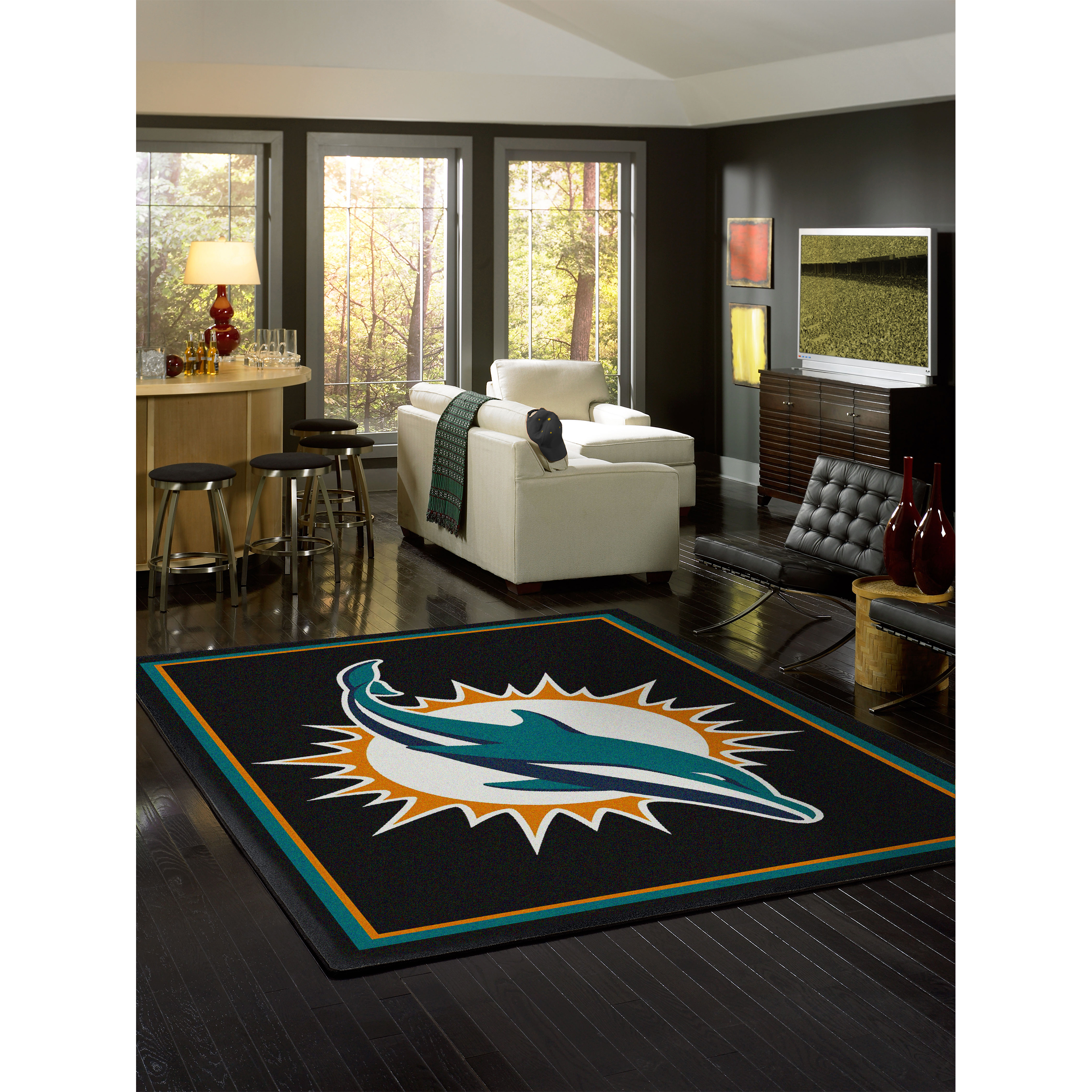 Miami Dolphins 4 X 6 SPIRIT Rug