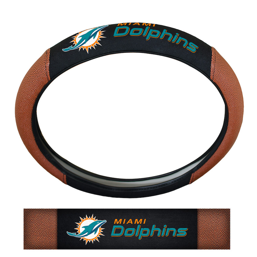 Miami Dolphins Sport Grip Steering Wheel Cover