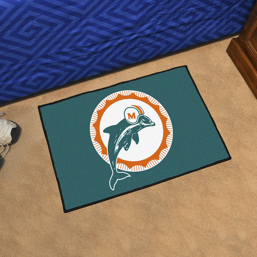 Miami Dolphins Vintage 20 x 30 STARTER Floor Mat - Throwback Logo