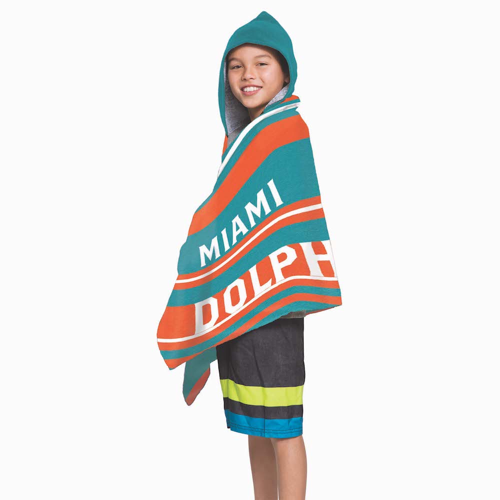 Miami Dolphins Youth Hooded Beach Towel