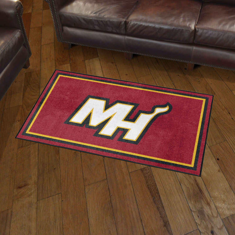 Miami Heat 3x5 Area Rug - 2nd Logo